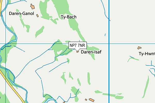 NP7 7NR map - OS VectorMap District (Ordnance Survey)