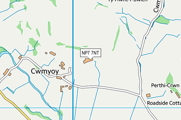 NP7 7NT map - OS VectorMap District (Ordnance Survey)