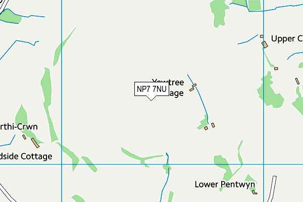 NP7 7NU map - OS VectorMap District (Ordnance Survey)