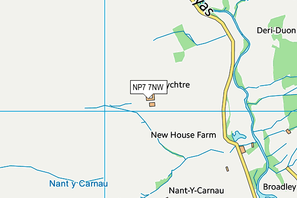 NP7 7NW map - OS VectorMap District (Ordnance Survey)