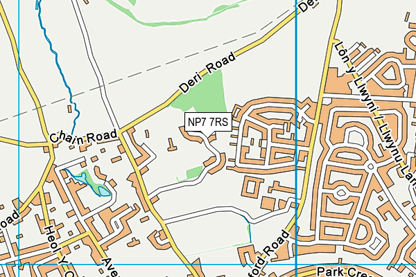 NP7 7RS map - OS VectorMap District (Ordnance Survey)