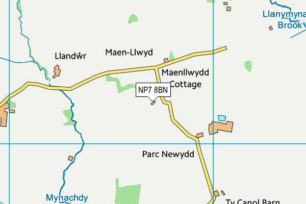 NP7 8BN map - OS VectorMap District (Ordnance Survey)