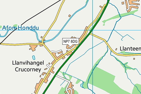 NP7 8DG map - OS VectorMap District (Ordnance Survey)