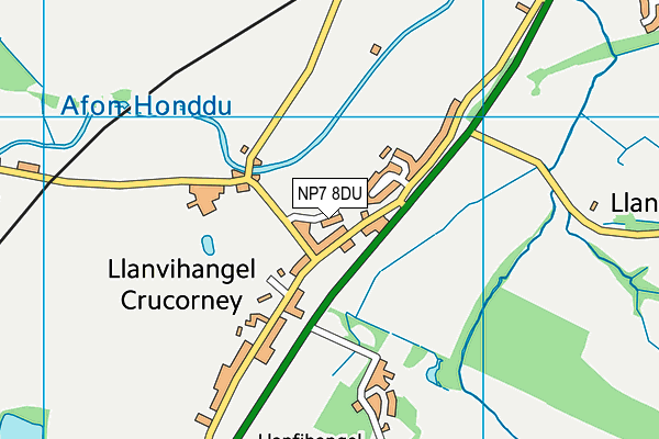 NP7 8DU map - OS VectorMap District (Ordnance Survey)