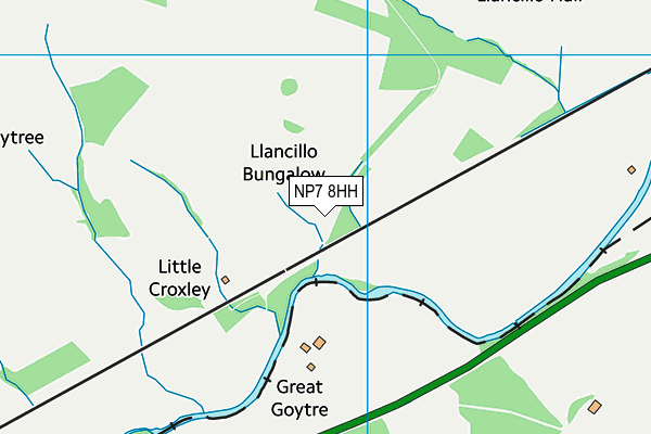 NP7 8HH map - OS VectorMap District (Ordnance Survey)