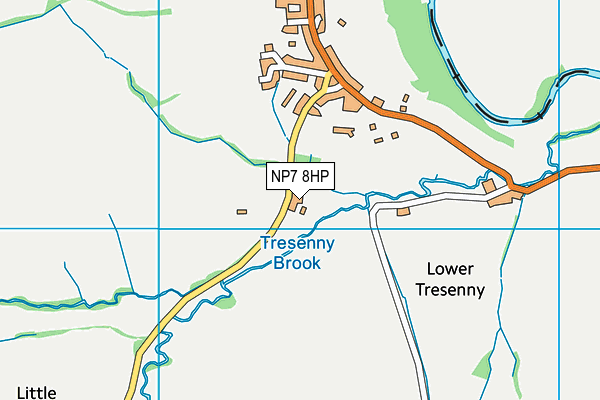 NP7 8HP map - OS VectorMap District (Ordnance Survey)