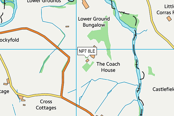 NP7 8LE map - OS VectorMap District (Ordnance Survey)