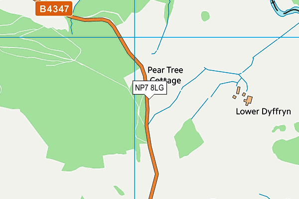 NP7 8LG map - OS VectorMap District (Ordnance Survey)