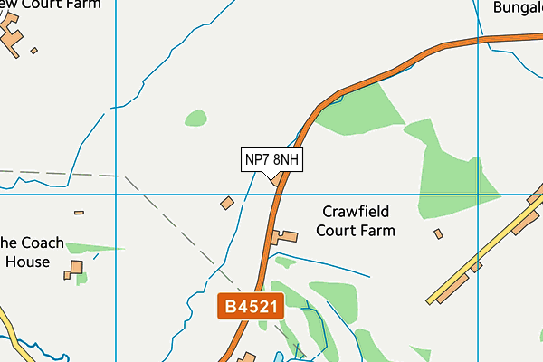 NP7 8NH map - OS VectorMap District (Ordnance Survey)
