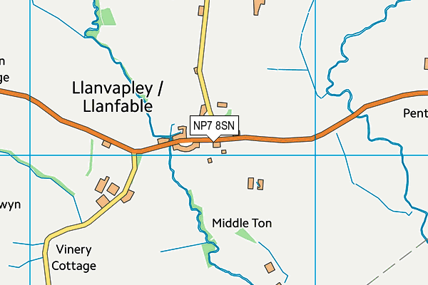 NP7 8SN map - OS VectorMap District (Ordnance Survey)