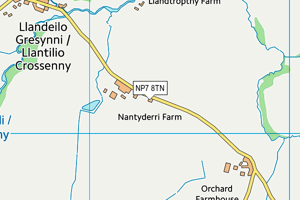 NP7 8TN map - OS VectorMap District (Ordnance Survey)