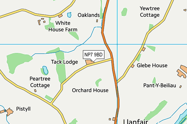 NP7 9BD map - OS VectorMap District (Ordnance Survey)