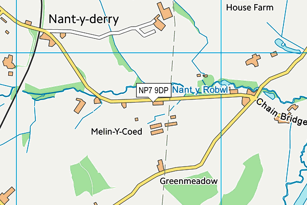 NP7 9DP map - OS VectorMap District (Ordnance Survey)