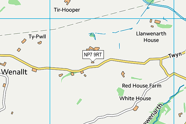NP7 9RT map - OS VectorMap District (Ordnance Survey)