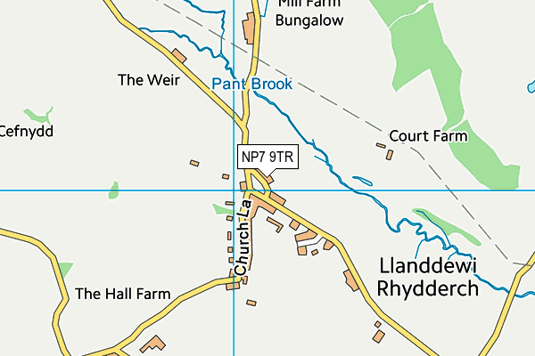 NP7 9TR map - OS VectorMap District (Ordnance Survey)