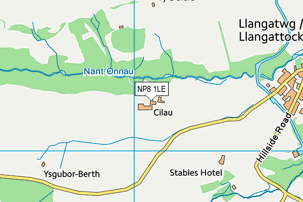 NP8 1LE map - OS VectorMap District (Ordnance Survey)