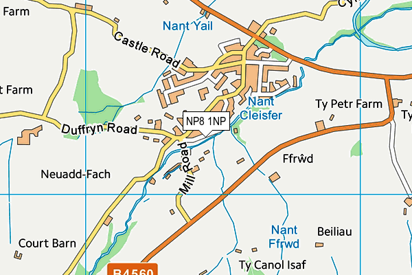 NP8 1NP map - OS VectorMap District (Ordnance Survey)