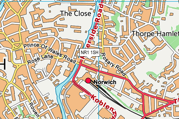 NR1 1SH map - OS VectorMap District (Ordnance Survey)