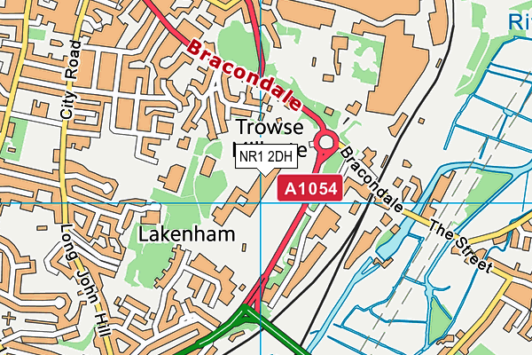 NR1 2DH map - OS VectorMap District (Ordnance Survey)