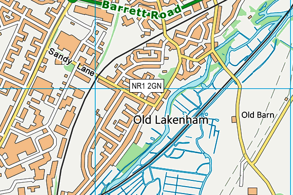 NR1 2GN map - OS VectorMap District (Ordnance Survey)