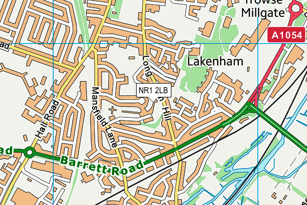 NR1 2LB map - OS VectorMap District (Ordnance Survey)