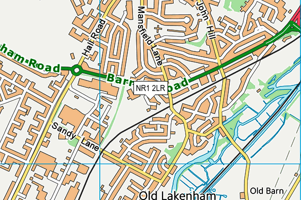 Edith Cavell Academy and Nursery map (NR1 2LR) - OS VectorMap District (Ordnance Survey)