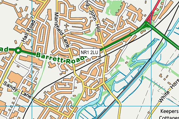 NR1 2LU map - OS VectorMap District (Ordnance Survey)