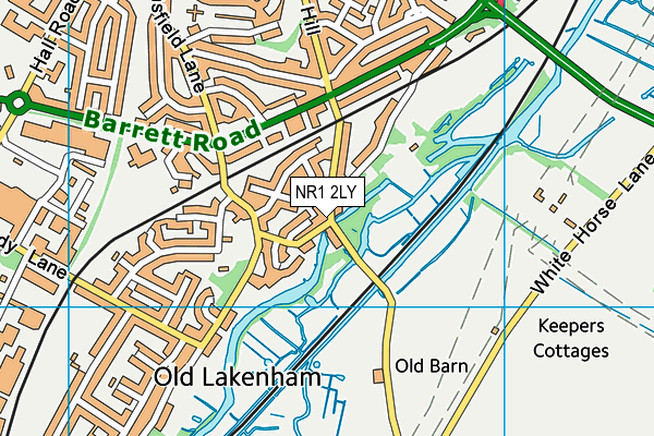 NR1 2LY map - OS VectorMap District (Ordnance Survey)