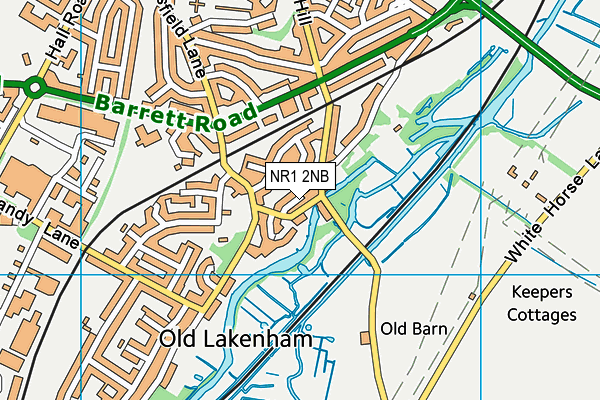 NR1 2NB map - OS VectorMap District (Ordnance Survey)