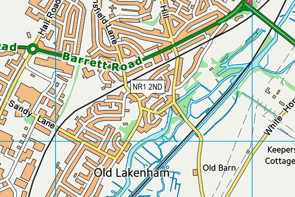 NR1 2ND map - OS VectorMap District (Ordnance Survey)