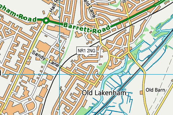 NR1 2NG map - OS VectorMap District (Ordnance Survey)