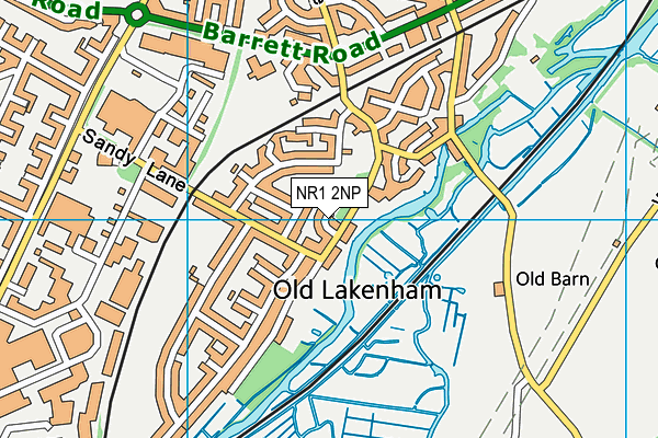 NR1 2NP map - OS VectorMap District (Ordnance Survey)