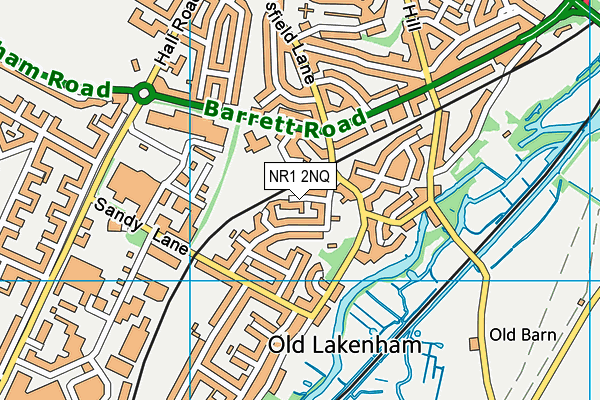 NR1 2NQ map - OS VectorMap District (Ordnance Survey)