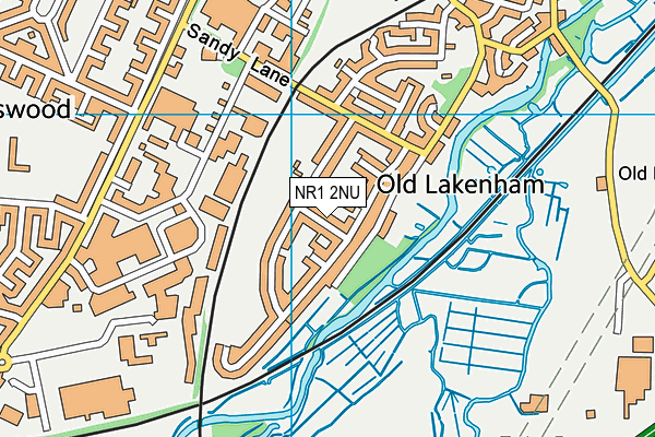NR1 2NU map - OS VectorMap District (Ordnance Survey)