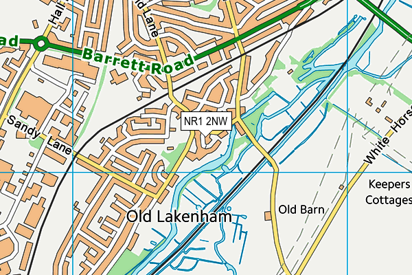 NR1 2NW map - OS VectorMap District (Ordnance Survey)