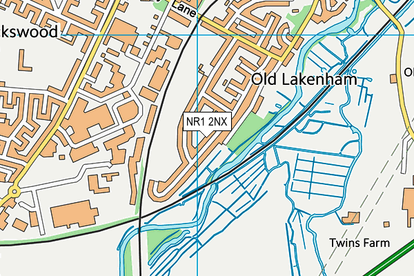NR1 2NX map - OS VectorMap District (Ordnance Survey)