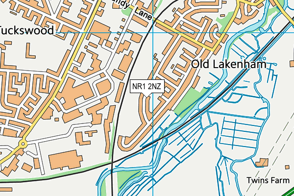 NR1 2NZ map - OS VectorMap District (Ordnance Survey)