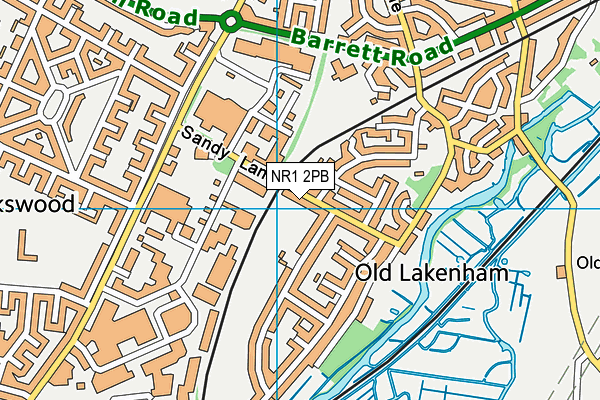 NR1 2PB map - OS VectorMap District (Ordnance Survey)