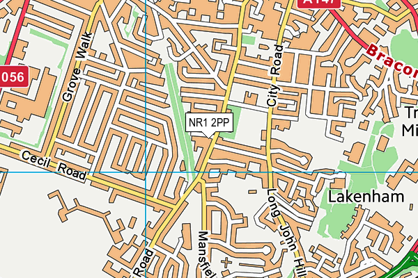 NR1 2PP map - OS VectorMap District (Ordnance Survey)