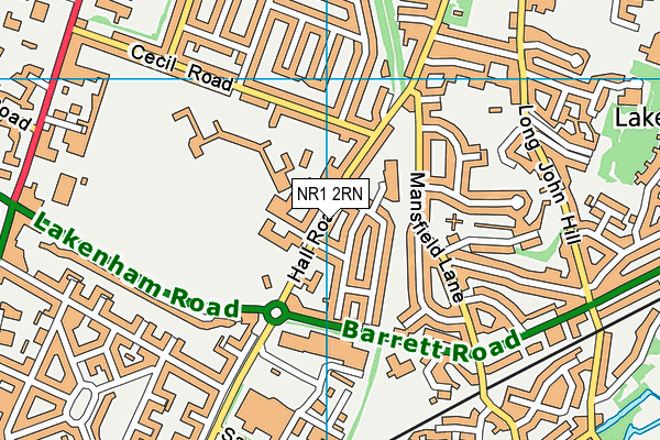 NR1 2RN map - OS VectorMap District (Ordnance Survey)