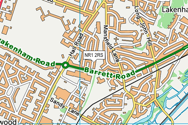 NR1 2RS map - OS VectorMap District (Ordnance Survey)