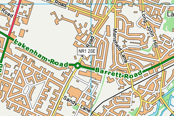 Tch Dragons Den map (NR1 2SE) - OS VectorMap District (Ordnance Survey)
