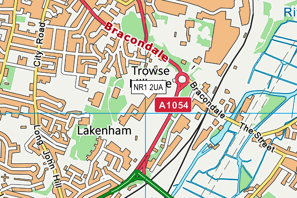 NR1 2UA map - OS VectorMap District (Ordnance Survey)