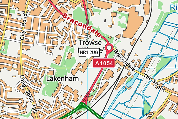 NR1 2UG map - OS VectorMap District (Ordnance Survey)