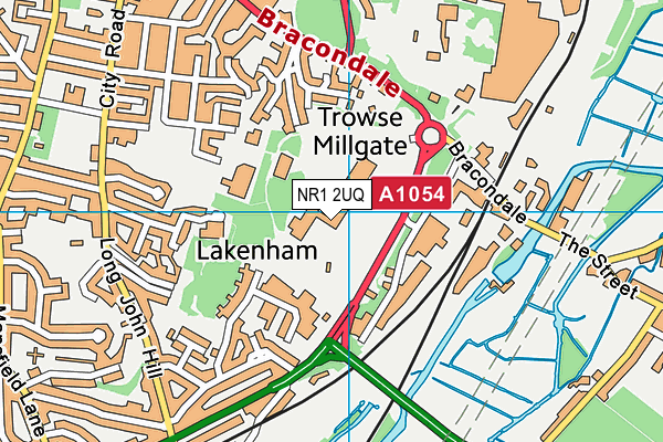 NR1 2UQ map - OS VectorMap District (Ordnance Survey)