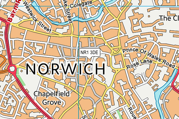 Map of NORWICH VAPE CO LTD at district scale