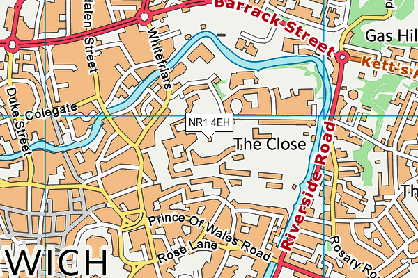 NR1 4EH map - OS VectorMap District (Ordnance Survey)