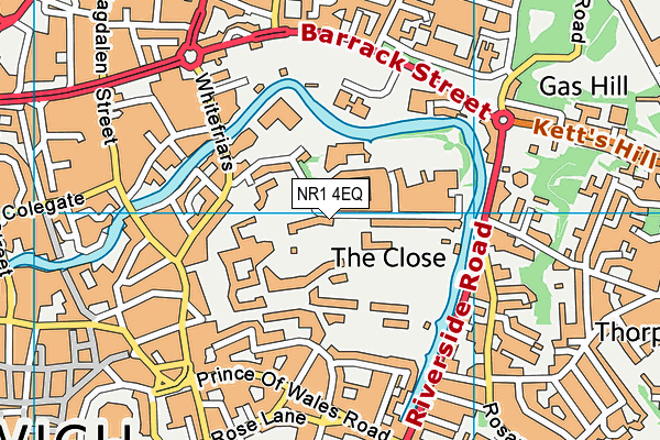 NR1 4EQ map - OS VectorMap District (Ordnance Survey)