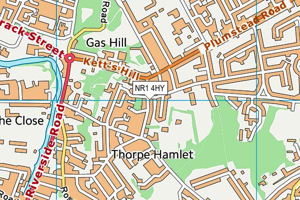 NR1 4HY map - OS VectorMap District (Ordnance Survey)