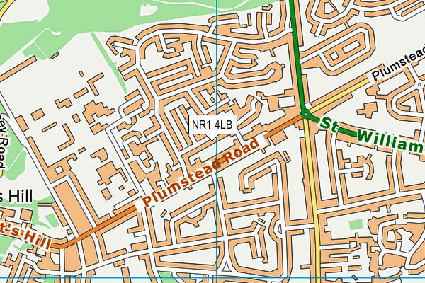 NR1 4LB map - OS VectorMap District (Ordnance Survey)